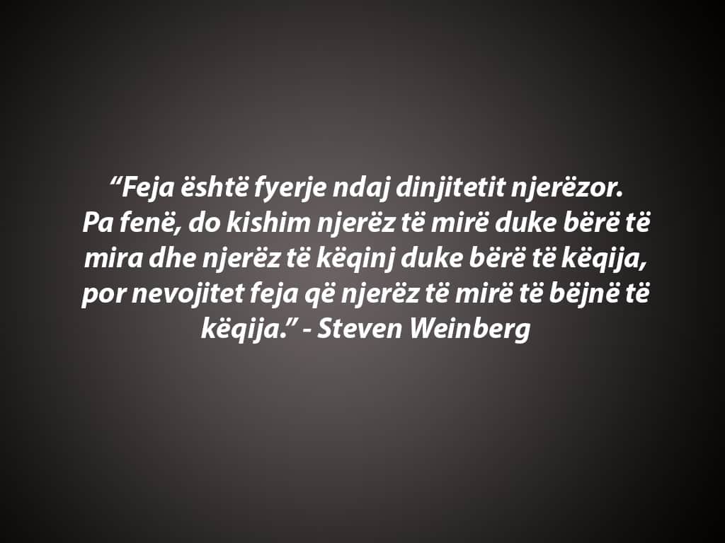 Feja dhe dinjiteti njerëzor